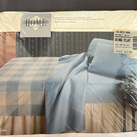 😴The HOME COLLECTION KING FLAT SHEET-WHITE😴 - Picture 3 of 3